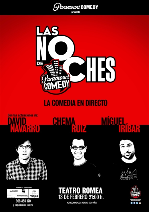 Las noches de Paramount Comedy llegan al Romea 