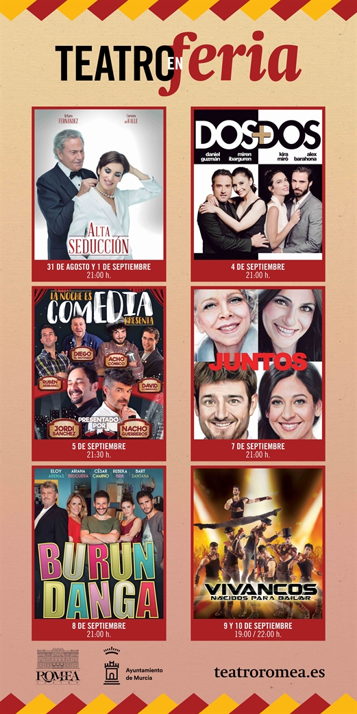 Espectáculos de comedia y danza para celebrar la Feria de Septiembre 